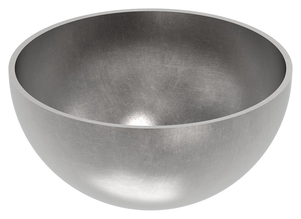 Stahl-Halbhohlkugel ø 90mm, glatt, Wandstärke 2.0mm, ohne Bohrung