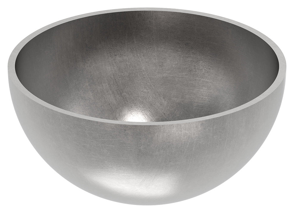 Stahl-Halbhohlkugel ø 76mm, glatt, Wandstärke 2.0mm, ohne Bohrung