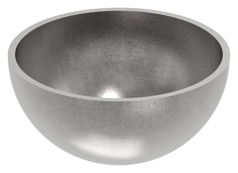 Stahl-Halbhohlkugel ø 60mm, glatt, Wandstärke 2.0mm, ohne Bohrung