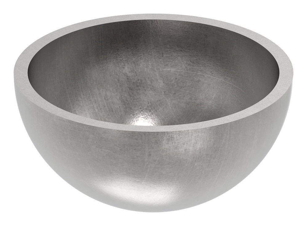 Stahl-Halbhohlkugel ø 40mm, glatt, Wandstärke 2.0mm, ohne Bohrung