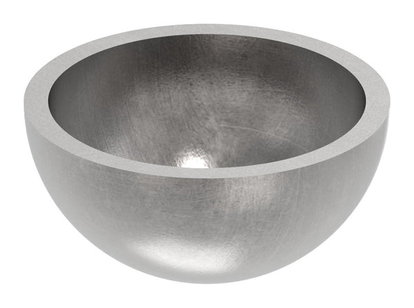 Stahl-Halbhohlkugel ø 30mm, glatt, Wandstärke 2.0mm, ohne Bohrung