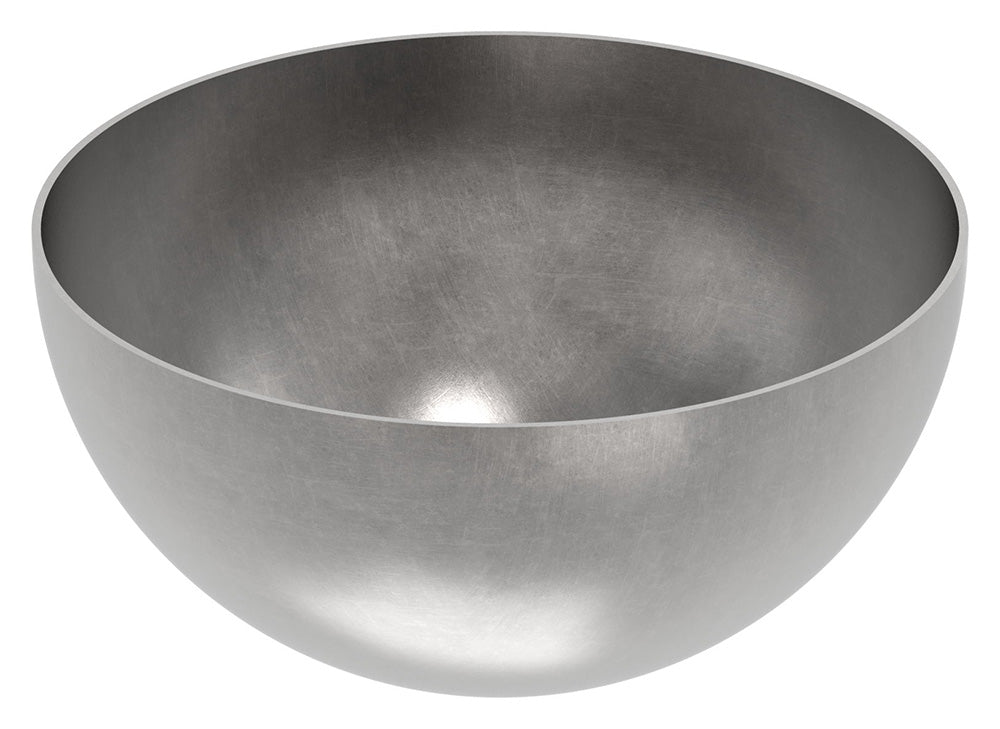 Stahl-Halbhohlkugel ø 200mm, glatt, Wandstärke 2.0mm-2.5mm, ohne Bohrung