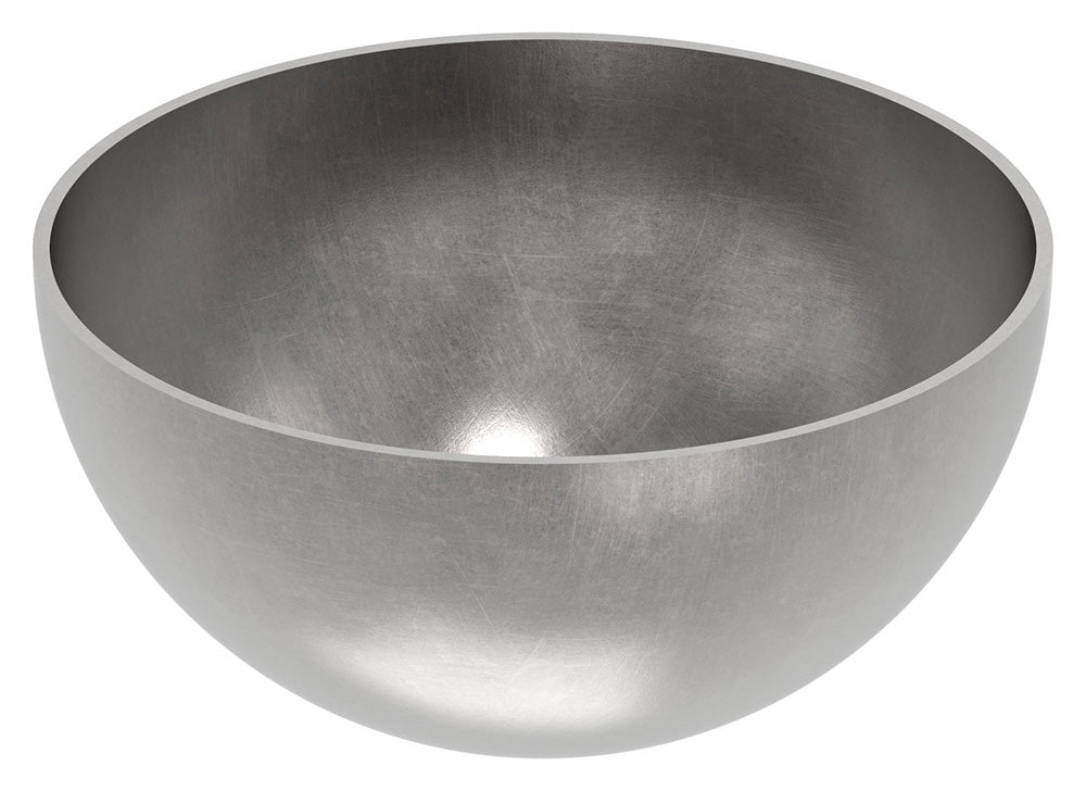Stahl-Halbhohlkugel ø 120mm, glatt, Wandstärke 2.0mm-2.5mm, ohne Bohrung