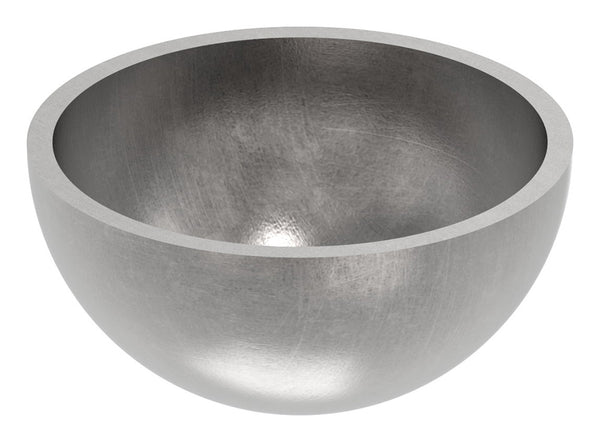 Stahl-Halbhohlkugel  ø 42mm, glatt, Wandstärke 2.0mm, ohne Bohrung