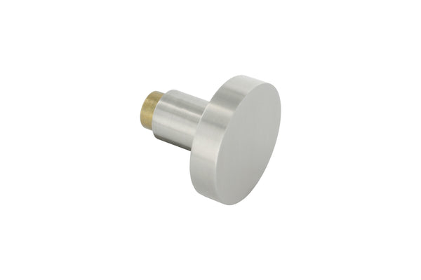Türknopf, einzeln, Ø 55mm, gerade, V2A