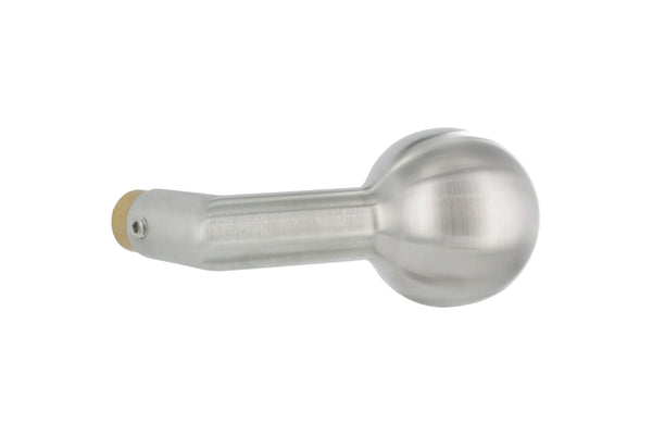 Türknopf, einzeln, Ø 50mm, gekröpft, V2A