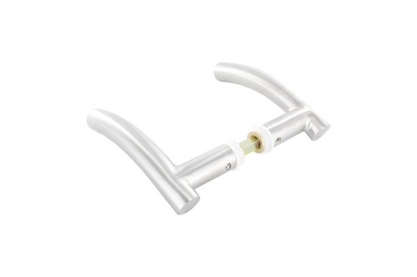 Türdrücker-Paar für Kastendicke 30-60mm mit 8mm Vierkantstift, V2A