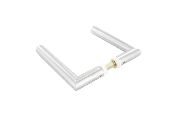 Türdrücker-Paar für Kastendicke 30-60mm mit 8mm Vierkantstift, V2A