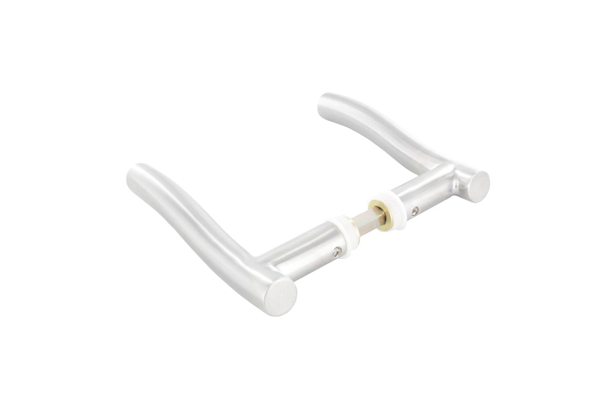 Türdrücker-Paar für Kastendicke 30-60mm mit 8mm Vierkantstift, V2A