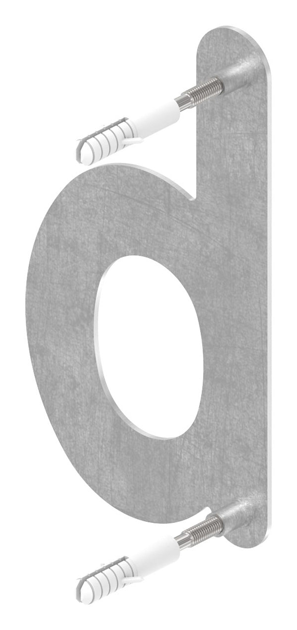 Hausnummer groß, Buchstabe "b", aus Edelstahl