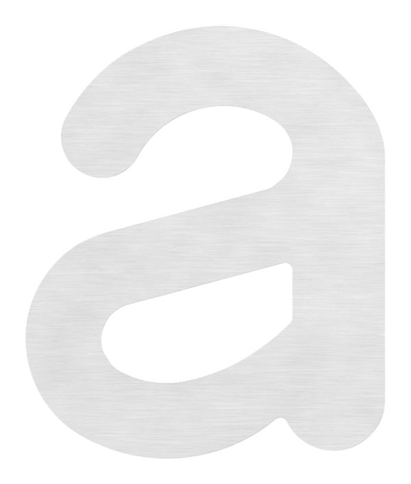 Hausnummer groß, Buchstabe "a", aus Edelstahl