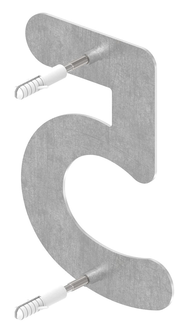 Hausnummer klein, Ziffer "5", aus Edelstahl