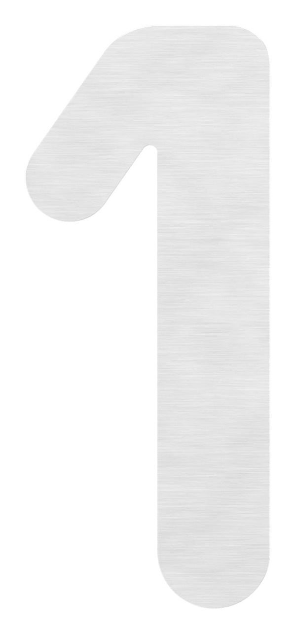Hausnummer klein, Ziffer "1", aus Edelstahl