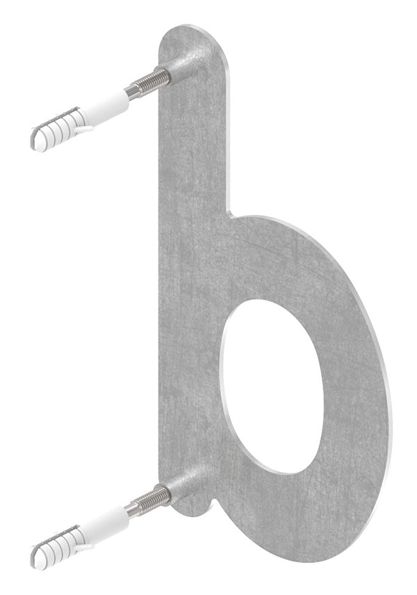 Hausnummer klein, Buchstabe "d", aus Edelstahl