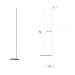 Endkappe für Bodenprofil Seitenmontage Modell 2, zum Aufkleben, zur Treppenmontage