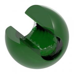 Glaskugel grün ø 30mm mit Durchgangsbohrung ø 12,3mm