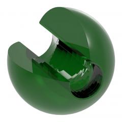 Glaskugel grün ø 35mm mit Durchgangsbohrung ø 12,3mm