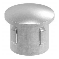 Stahleinschlagstopfen für Rohr ø 33,7mm, mit Wandstärke 2,5-2,9mm, leicht gewölbt