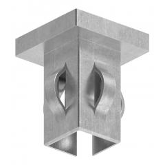 Stahleinschlagstopfen für Quadrat- oder Rechteckrohr  25 x 25mm, mit Wandstärke 1,5-2,0mm, flach