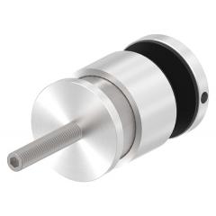 Glas-Punkthalter ø 52mm mit verstellbarem Wandabstand, für Glasstärken 6,0-25,52mm, flacher Anschluss