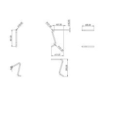 Schwanenhals-Anfänger für gerades Geländer, Rohr ø 42,4mm x 2,5mm, aus V2A Edelstahl